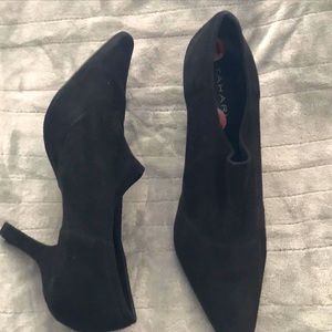 Black Suede Heel Size 10